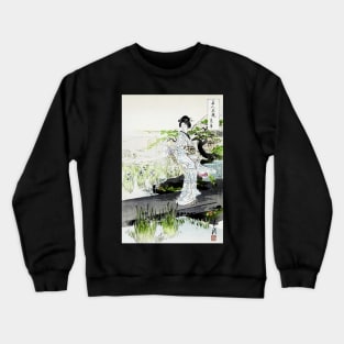 Iris Garden Japanese illustration Crewneck Sweatshirt